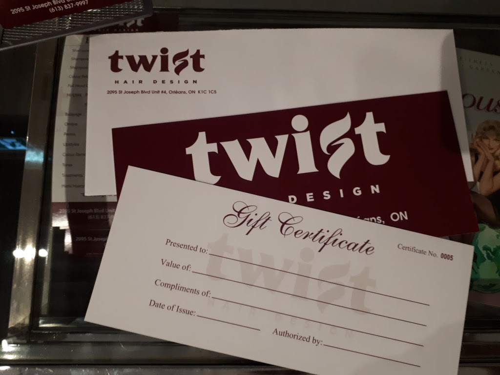 TWIST Hair Design | 2095 St Joseph Blvd, Orléans, ON K1C 1E7, Canada | Phone: (613) 837-9997