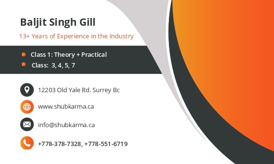 Shub Karma Driving School | 7328 129a St, Surrey, BC V3W 7E7, Canada | Phone: (778) 378-7328