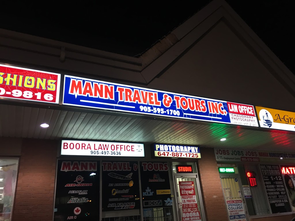 Mann Travel & Tours | 1098 Peter Robertson Blvd, Brampton, ON L6R 3A5, Canada | Phone: (905) 595-1700