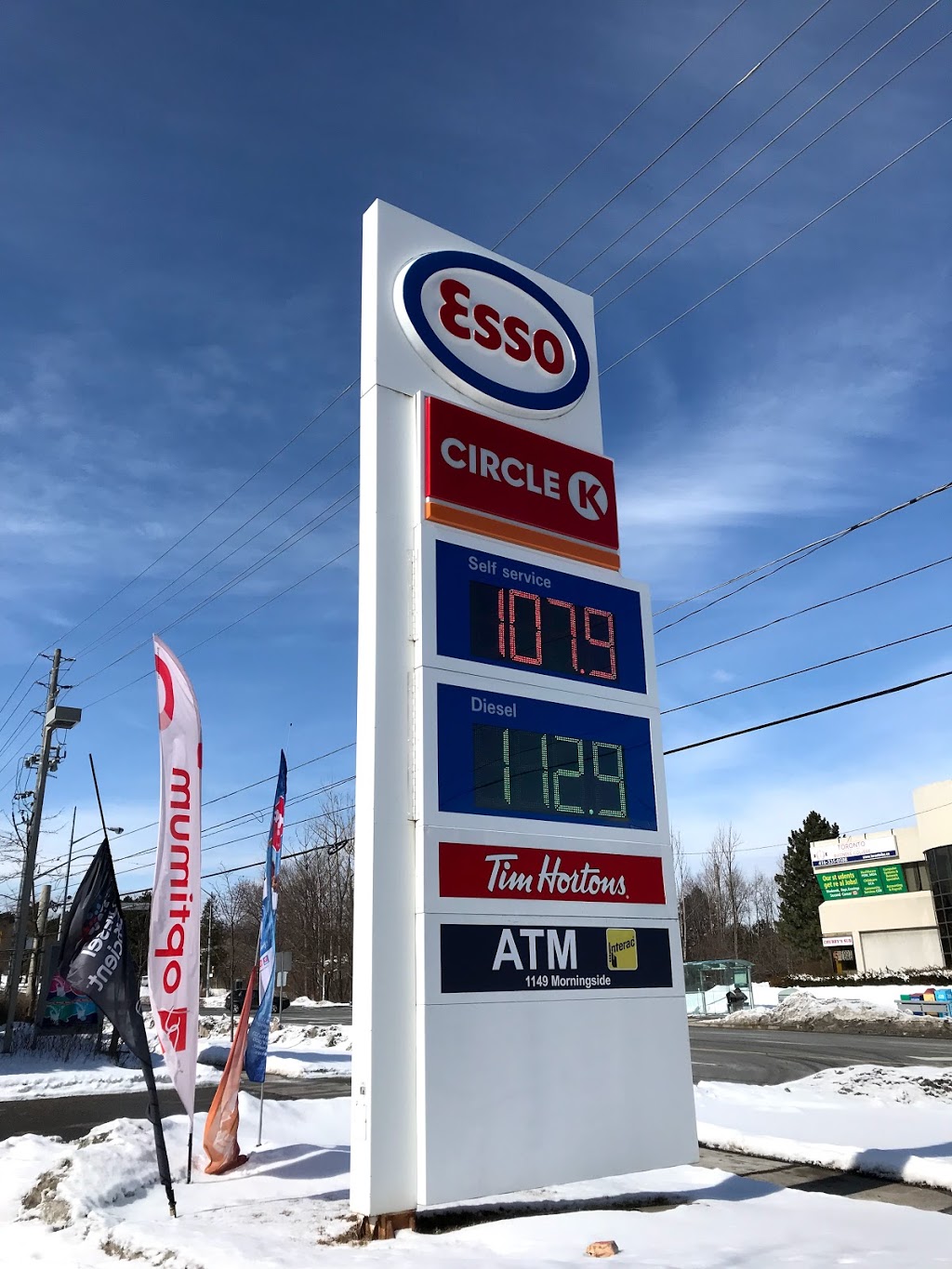 Esso | 1149 Morningside Ave, Scarborough, ON M1B 5J3, Canada | Phone: (416) 283-3662