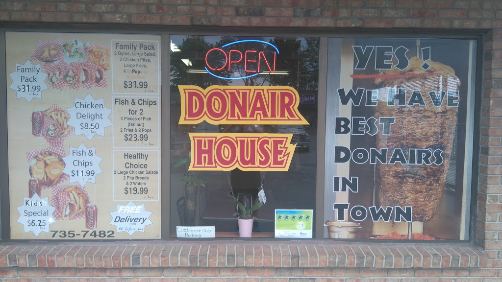 Donair House | 9925 Tecumseh Rd E, Windsor, ON N8R 1A5, Canada | Phone: (519) 735-7482