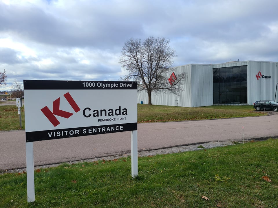 KI - Pembroke Manufacturing | 1000 Olympic Dr, Pembroke, ON K8A 0E1, Canada | Phone: (613) 735-5566