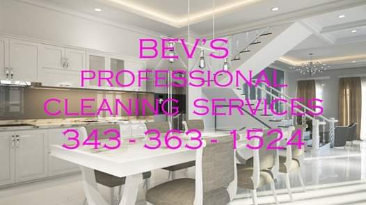 Bevs Professional Cleaning Services /Residential/Offices | 1320 Thornwood Crescent, Kingston, ON K7P 3B4, Canada | Phone: (343) 363-1524