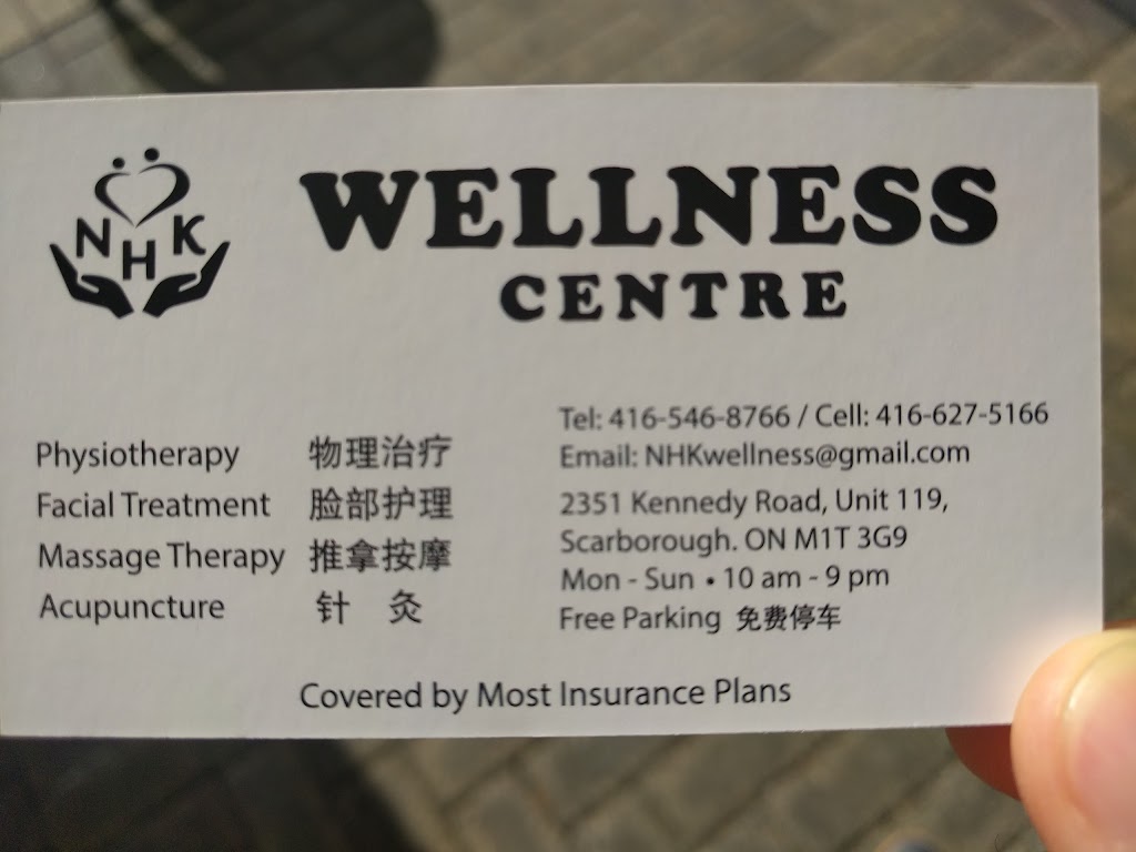 NHK Wellness Centre | 2351 Kennedy Rd #119, Scarborough, ON M1T 3G9, Canada | Phone: (416) 546-8766