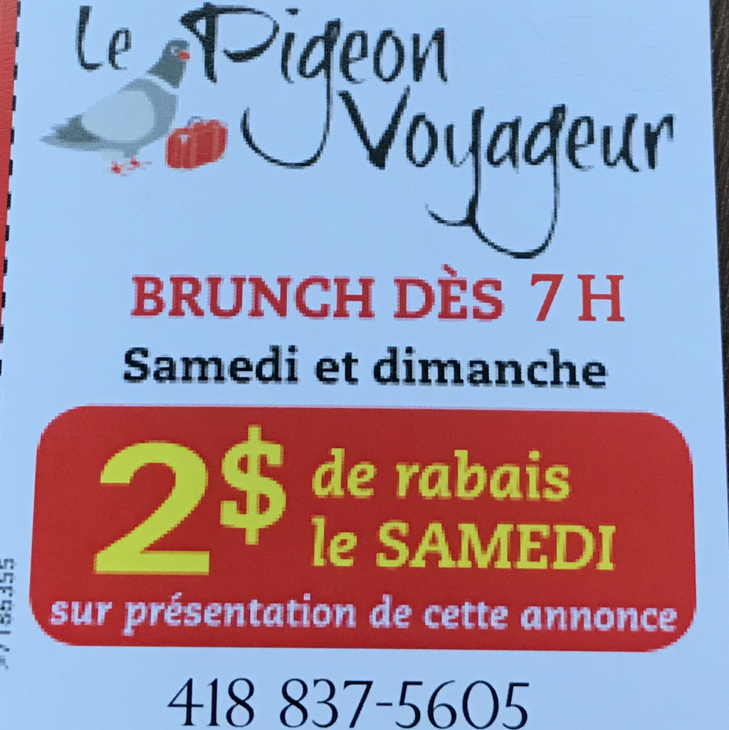 Le Pigeon Voyageur | 165 Route du Président-Kennedy, Lévis, QC G6V 6E2, Canada | Phone: (418) 837-5605