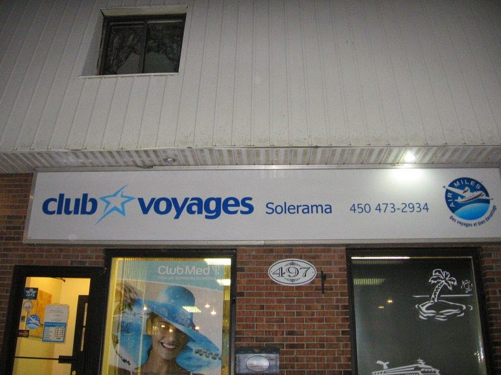 Club Voyages Solerama | 497 Chemin de la Grande-Côte, Saint-Eustache, QC J7P 1K3, Canada | Phone: (450) 473-2934