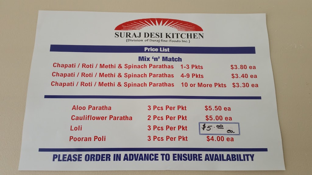 Suraj Desi Kitchen | 2677 Kennedy Rd #6, Scarborough, ON M1T 3H8, Canada | Phone: (416) 332-8710