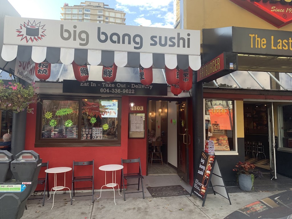 Big Bang Sushi | 1103 Denman St, Vancouver, BC V6G 2M7, Canada | Phone: (604) 336-9622