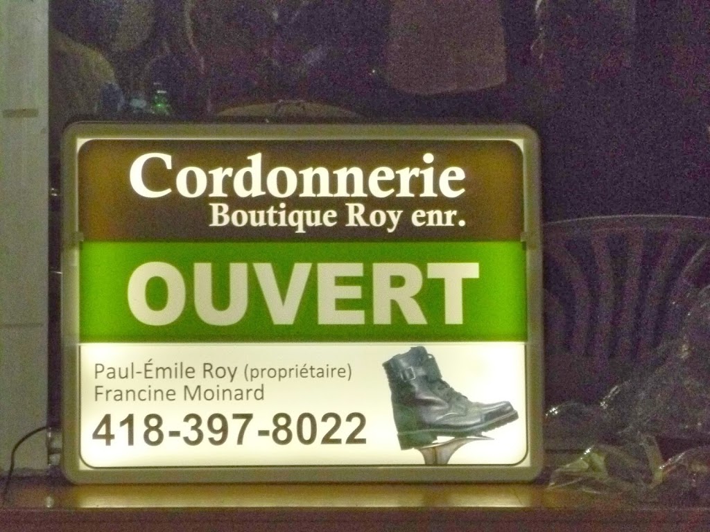 CORDONNERIE BOUTIQUE ROY ENR. | 858 Avenue du Palais, Saint-Joseph-de-Beauce, QC G0S 2V0, Canada | Phone: (418) 397-8022