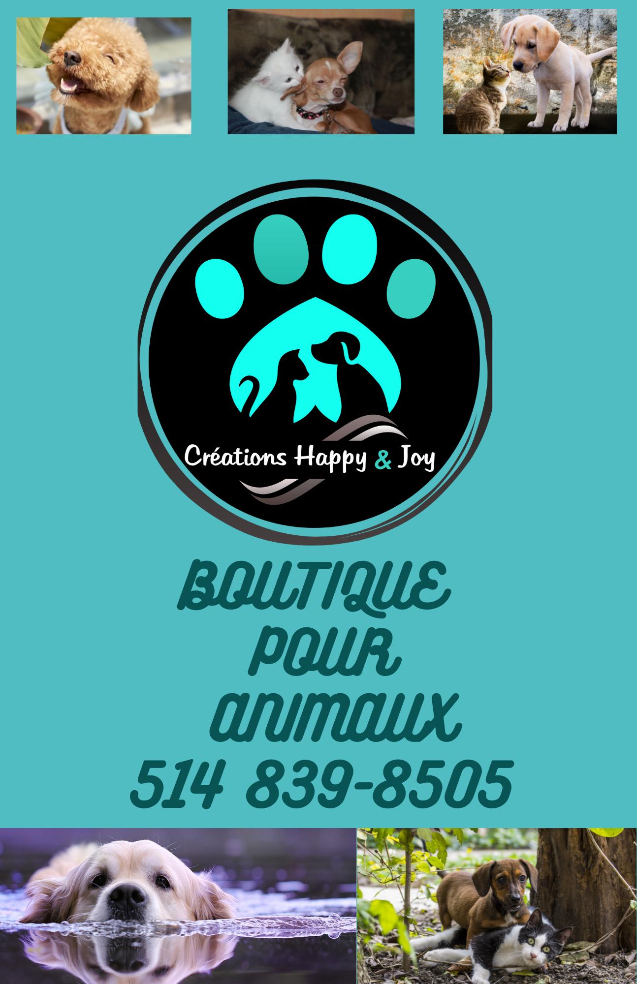 Boutique pour animaux, Créations Happy et Joy | 573 SAINT-LAURENT SAINT-SIMEON Charlevoix Québec Canada | Phone: (514) 839-8505