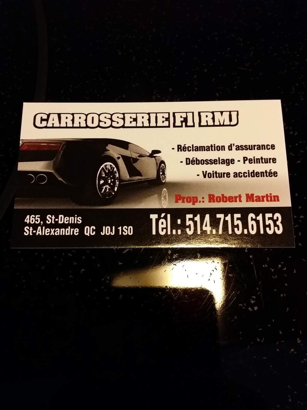 Carrosserie F1 RMJ | 465 Rue Saint-Denis, Saint-Alexandre, QC J0J 1S0, Canada | Phone: (514) 715-6153