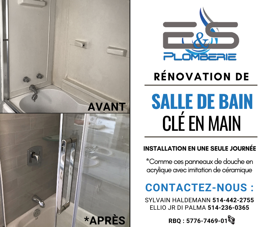 Plomberie E & S | 206 Rue Saint-Cyprien, Napierville, QC J0J 1L0, Canada | Phone: (514) 442-2755