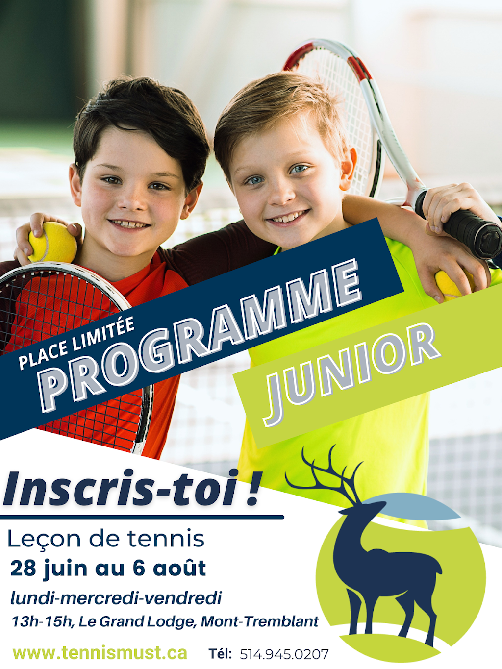 Académie de Tennis Must | 2396 Rue Labelle, Mont-Tremblant, QC J8E 1T8, Canada | Phone: (514) 945-0207