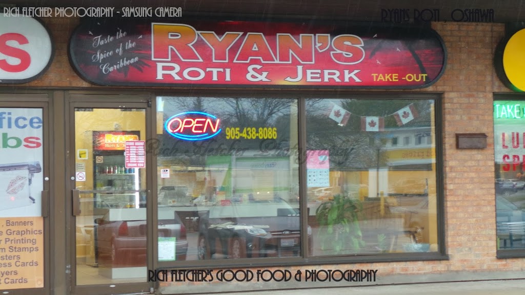 Ryans Roti And Jerk | 1051 Simcoe St N, Oshawa, ON L1G 4W3, Canada | Phone: (905) 438-8086