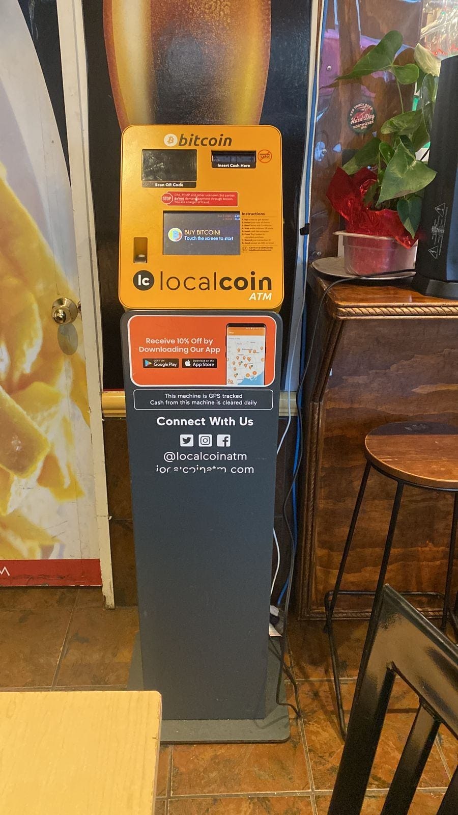 Localcoin Bitcoin ATM - Babylon Cafe | 1156 Denman St, Vancouver, BC V6G 2M9, Canada | Phone: (877) 412-2646