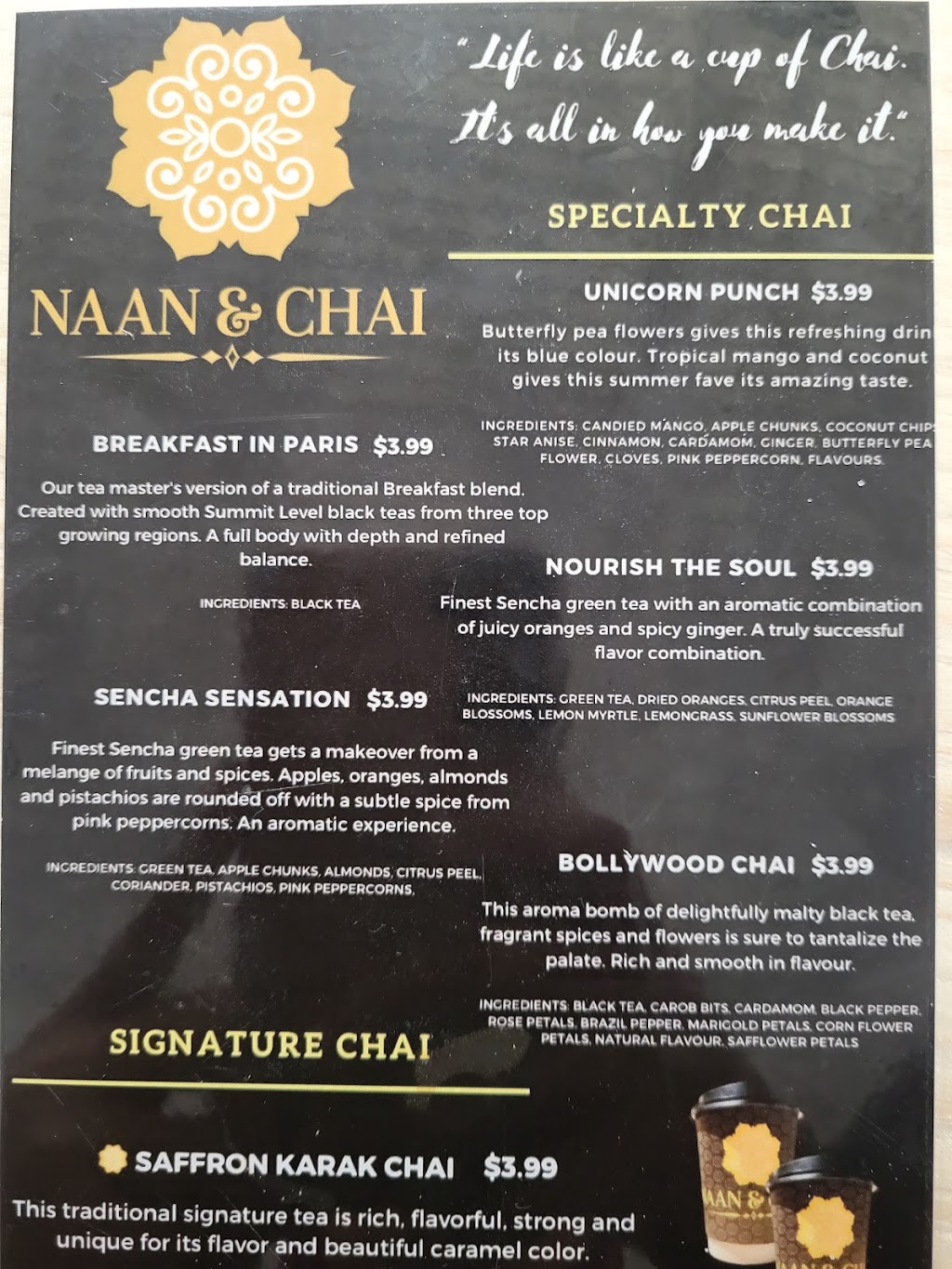 Naan And Chai - North York | 4205 Keele St Unit 4, North York, ON M3J 3T8, Canada | Phone: (647) 805-4979