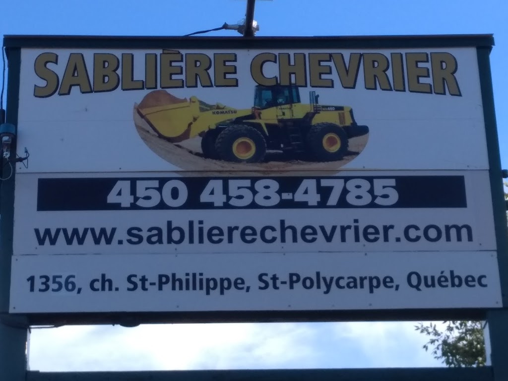 Sabliere Chevrier | 1356 Ch Saint Philippe, Saint-Polycarpe, QC J0P 1X0, Canada | Phone: (450) 458-4785