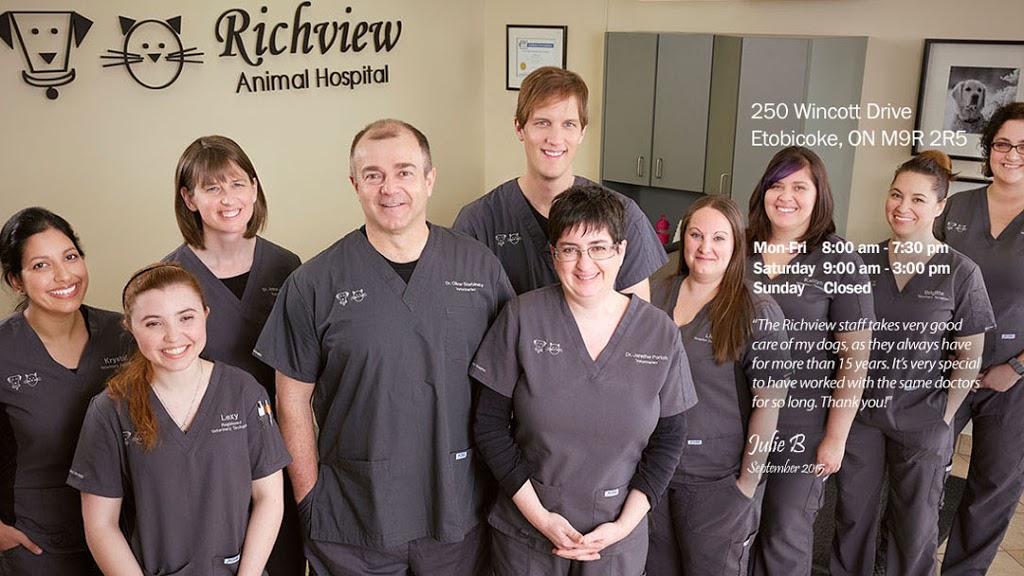 Richview Animal Hospital | 250 Wincott Dr unit 33, Etobicoke, ON M9R 2R5, Canada | Phone: (416) 245-8805