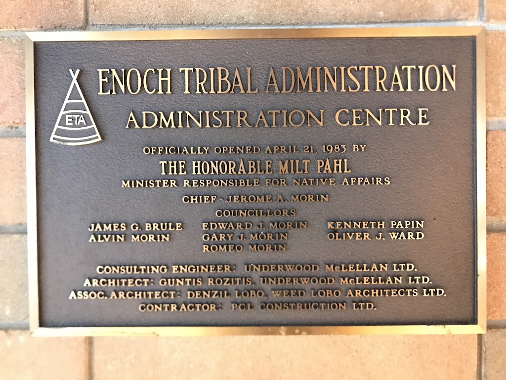 Enoch Cree Nation Band Administration | 44 SW 22 52 26 W4, Spruce Grove, AB T7Y, Canada | Phone: (780) 470-4505