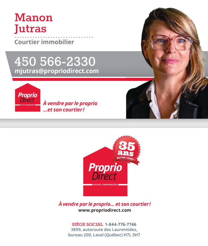 Manon Jutras Courtier Immobilier Proprio Direct | 333 Chem. Kilmar, Calumet, QC J0V 1B0, Canada | Phone: (450) 566-2330
