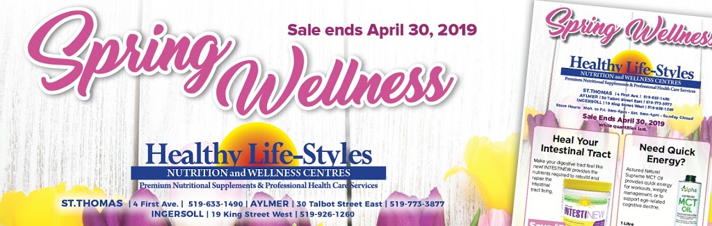 Healthy Life-Styles Nutrition and Wellness Centre | 19 King St W, Ingersoll, ON N5C 2J2, Canada | Phone: (519) 926-1260