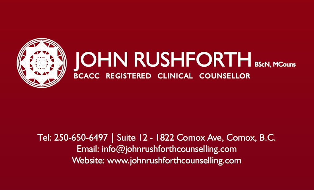 John Rushforth Registered Clinical Counsellor | 536A 5th St, Courtenay, BC V9N 2J8, Canada | Phone: (250) 650-6497