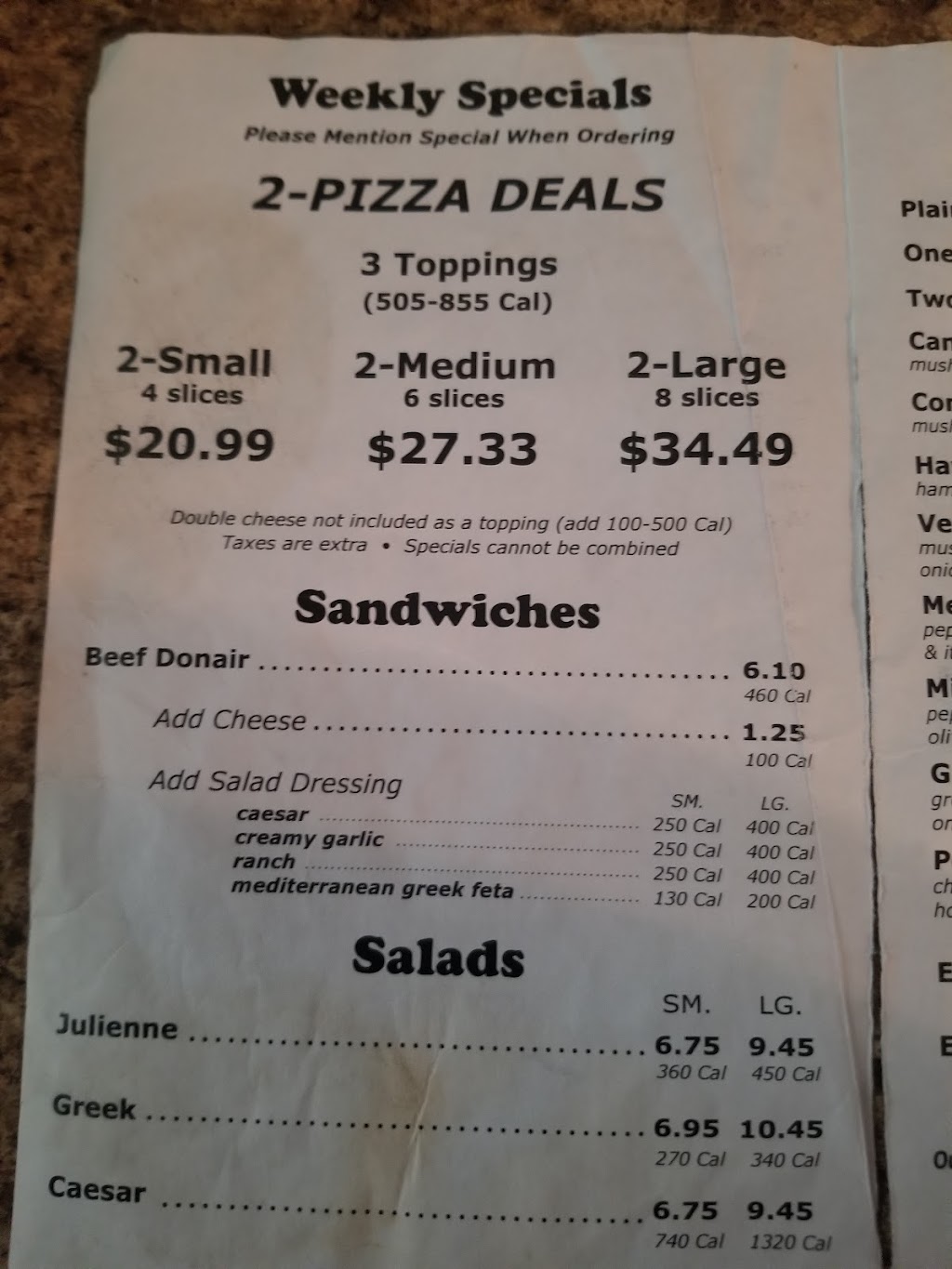 Milano Pizza | 99 Bonnechere St E, Eganville, ON K0J 1T0, Canada | Phone: (613) 628-9393