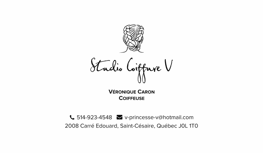 Studio Coiffure V | 2008 Carré Édouard, Saint-Césaire, QC J0L 1T0, Canada | Phone: (514) 923-4548