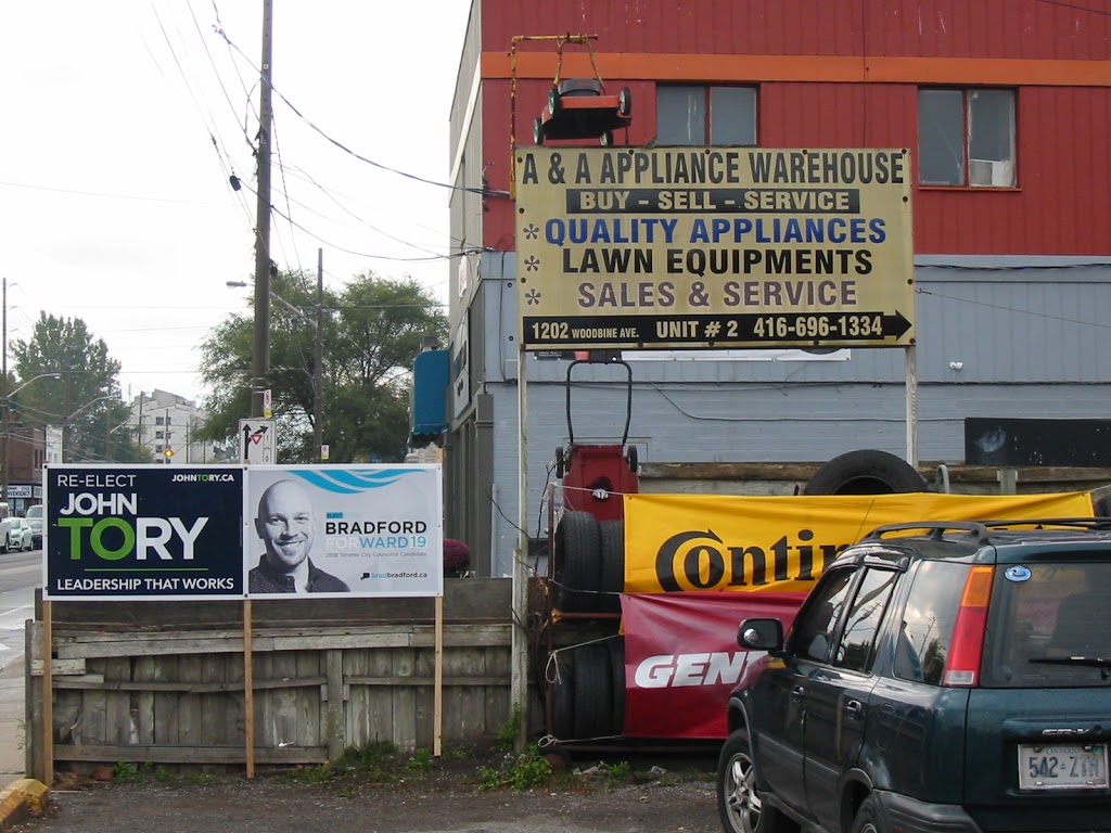 A&A Appliance Warehouse & Services | 1202 Woodbine Ave, East York, ON M4C 4E1, Canada | Phone: (416) 696-1334