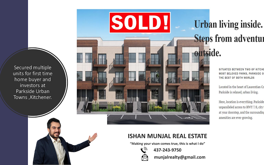 Ishan Munjal Real Estate Professional | 11775 Bramalea Rd #201, Brampton, ON L6R 3Z4, Canada | Phone: (437) 243-9750