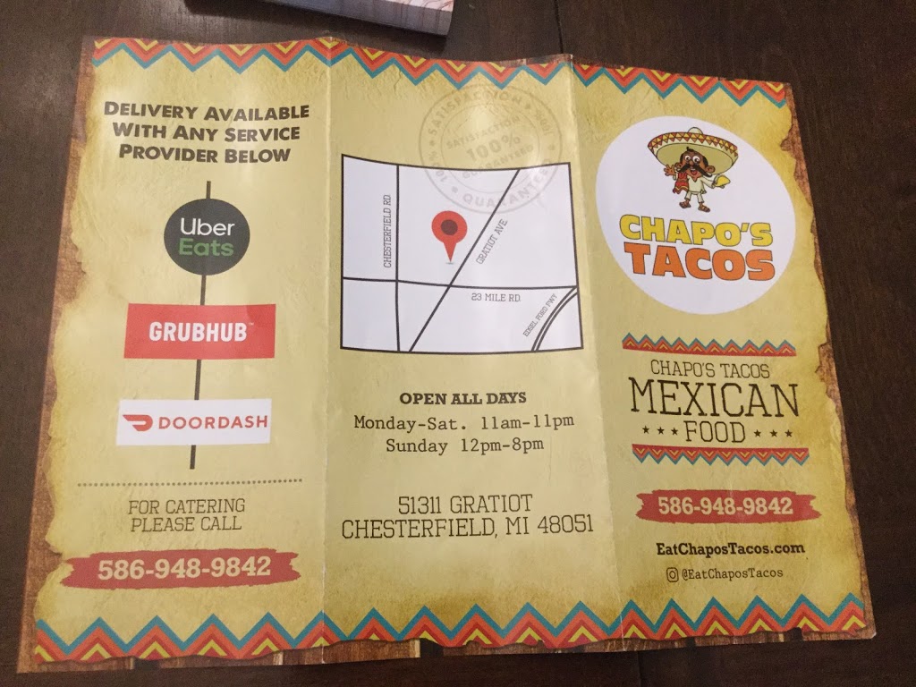 Chapos Tacos | 51311 Gratiot Ave, New Baltimore, MI 48051, USA | Phone: (586) 948-9842