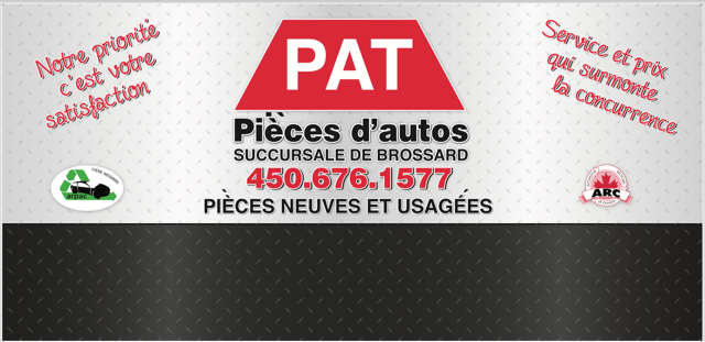 Pat Auto Parts Brossard | 9575 Grande Allée, Brossard, QC J4Z 3H8, Canada | Phone: (450) 676-1577