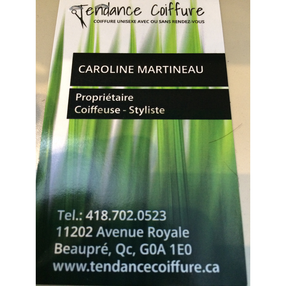 Tendance Coiffure | 11202 Ave Royale, Beaupré, QC G0A 1E0, Canada | Phone: (418) 702-0523