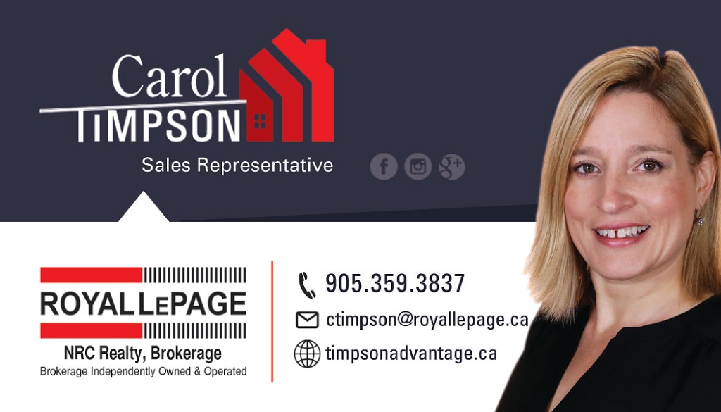 Carol Timpson - Royal LePage NRC Realty | 4850 Dorchester Rd, Niagara Falls, ON L2E 6N9, Canada | Phone: (905) 359-3837