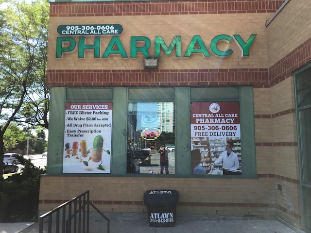 Central All Care Pharmacy | 3420 Hurontario St, Mississauga, ON L5B 4A9, Canada | Phone: (905) 306-0606