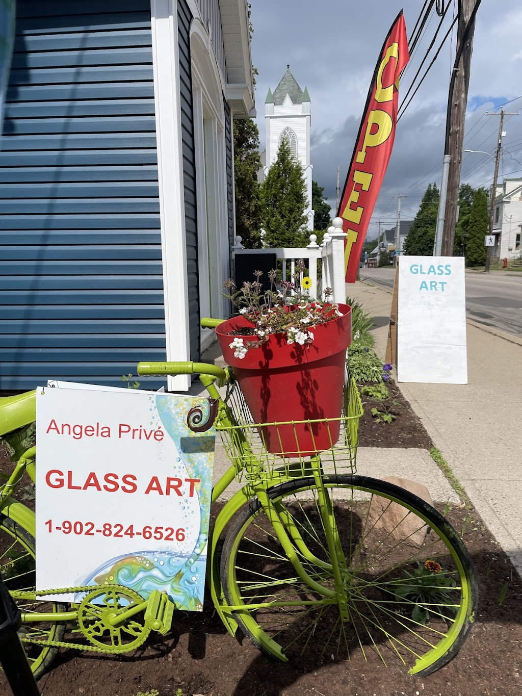 Angela Prive Glass Art | 308 Granville St, Bridgetown, NS B0S 1C0, Canada | Phone: (902) 824-6526