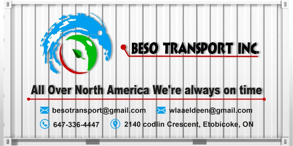 Beso Transport | 2140 Codlin Crescent, Etobicoke, ON M9W 5K7, Canada | Phone: (647) 336-4447