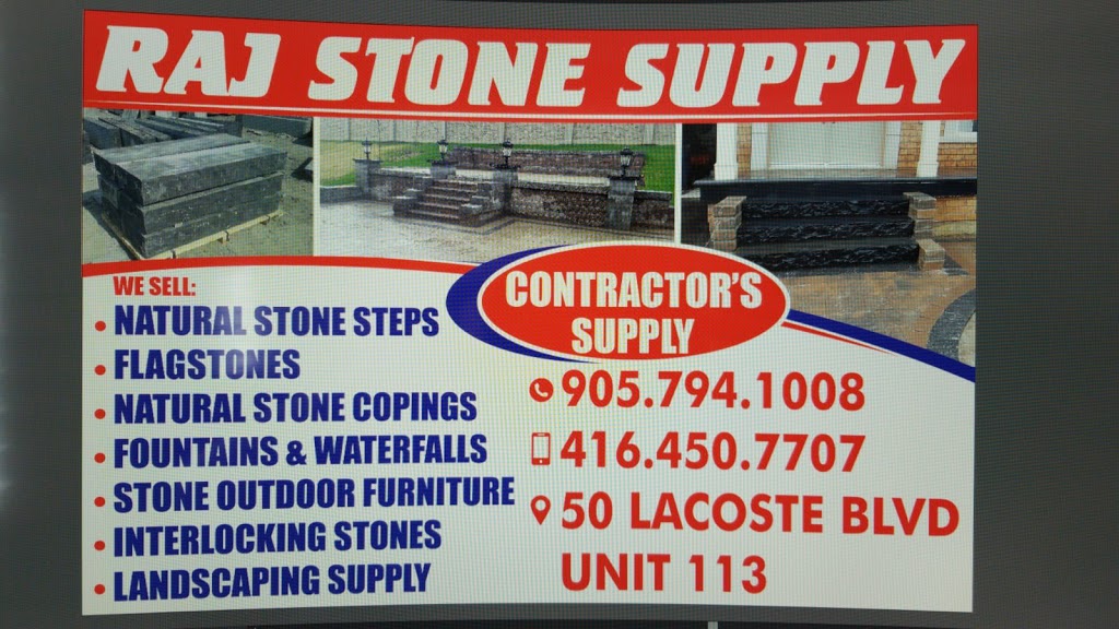 RAJ STONE SUPPLY | 50 Lacoste Blvd, Brampton, ON L6P 3Z8, Canada | Phone: (416) 450-7707