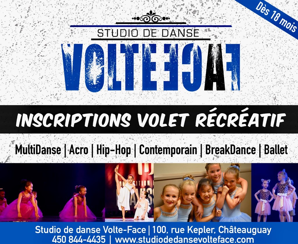 Studio De Danse Volte-Face | 100 Rue Kepler suite 19, Châteauguay, QC J6K 5E4, Canada | Phone: (450) 844-4435