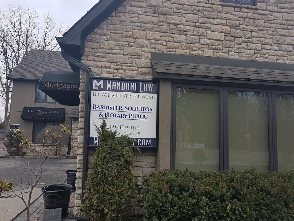 Mandani Law - Corporate, Real Estate, Wills, Immigration, Franch | 114 Wilson St W, Ancaster, ON L9G 1N3, Canada | Phone: (888) 224-7778