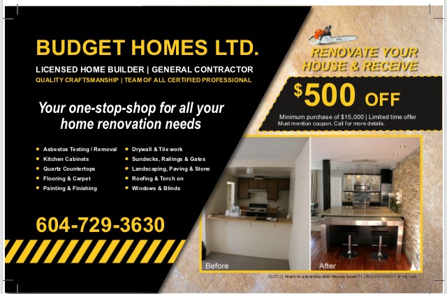 Budget Home Builders | 317 Lawrence St, New Westminster, BC V3M 5L3, Canada | Phone: (604) 729-3630