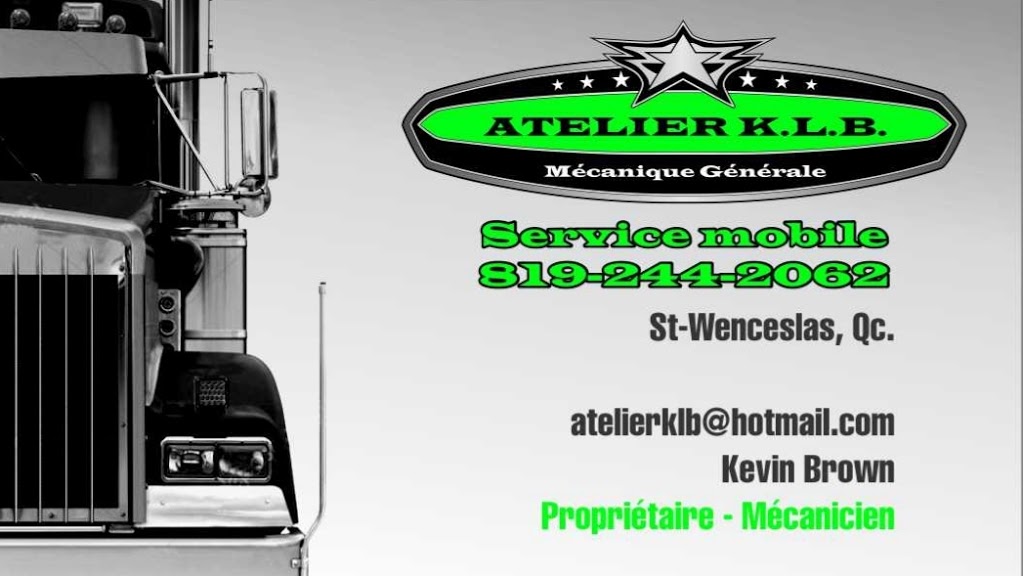 Atelier K.L.B. | 1300 Rue Principale, Saint-Wenceslas, QC G0Z 1J0, Canada | Phone: (819) 244-2062