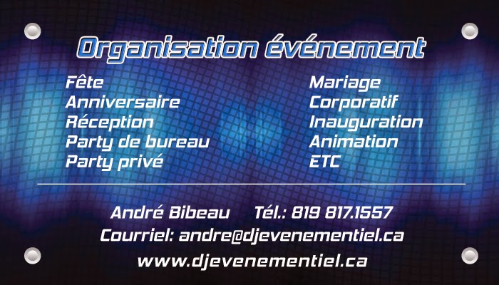 DJ Evenementiel | Route 122, Saint-Cyrille-de-Wendover, QC J1Z 1E4, Canada | Phone: (819) 817-1557