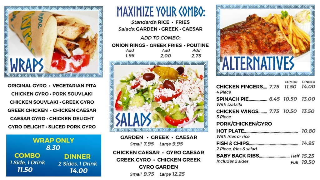 Gyros & More | 503 Sandwich St S, Amherstburg, ON N9V 3G5, Canada | Phone: (519) 736-2828