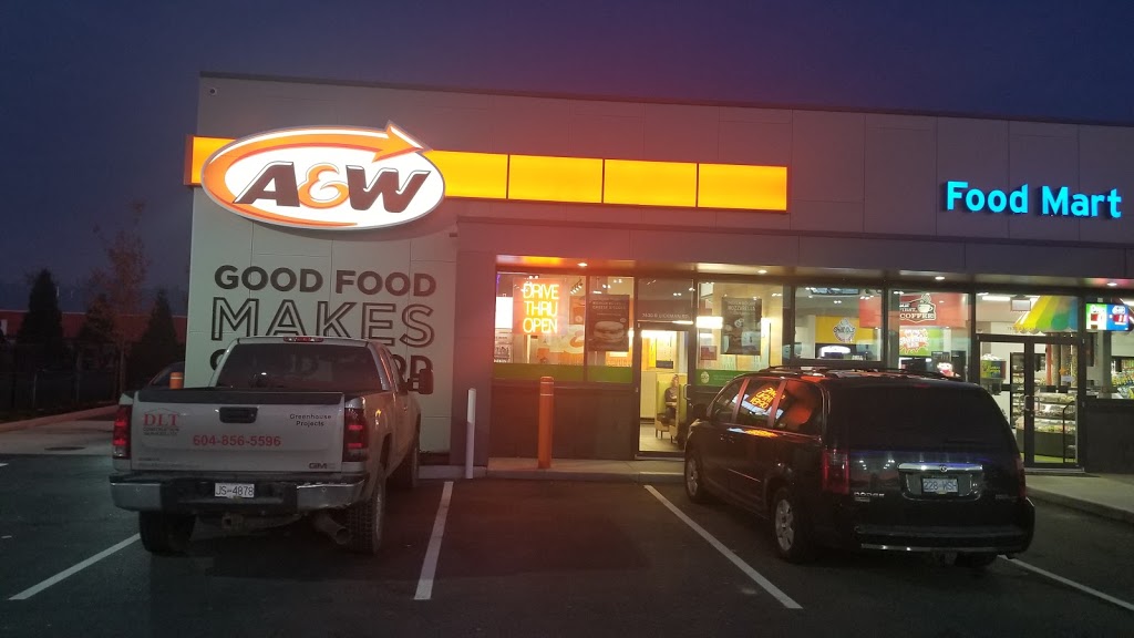 A&W Canada | Chevron, 7630 Lickman Rd, Chilliwack, BC V2R 4A7, Canada | Phone: (604) 705-1333