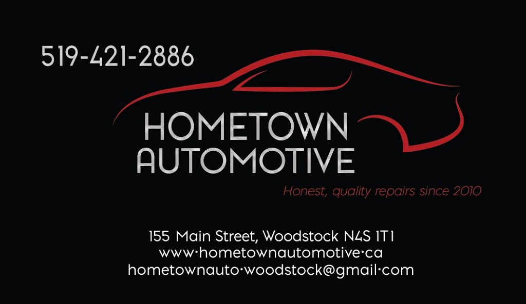 Hometown Automotive | 155 Main St, Woodstock, ON N4S 1S9, Canada | Phone: (519) 421-2886