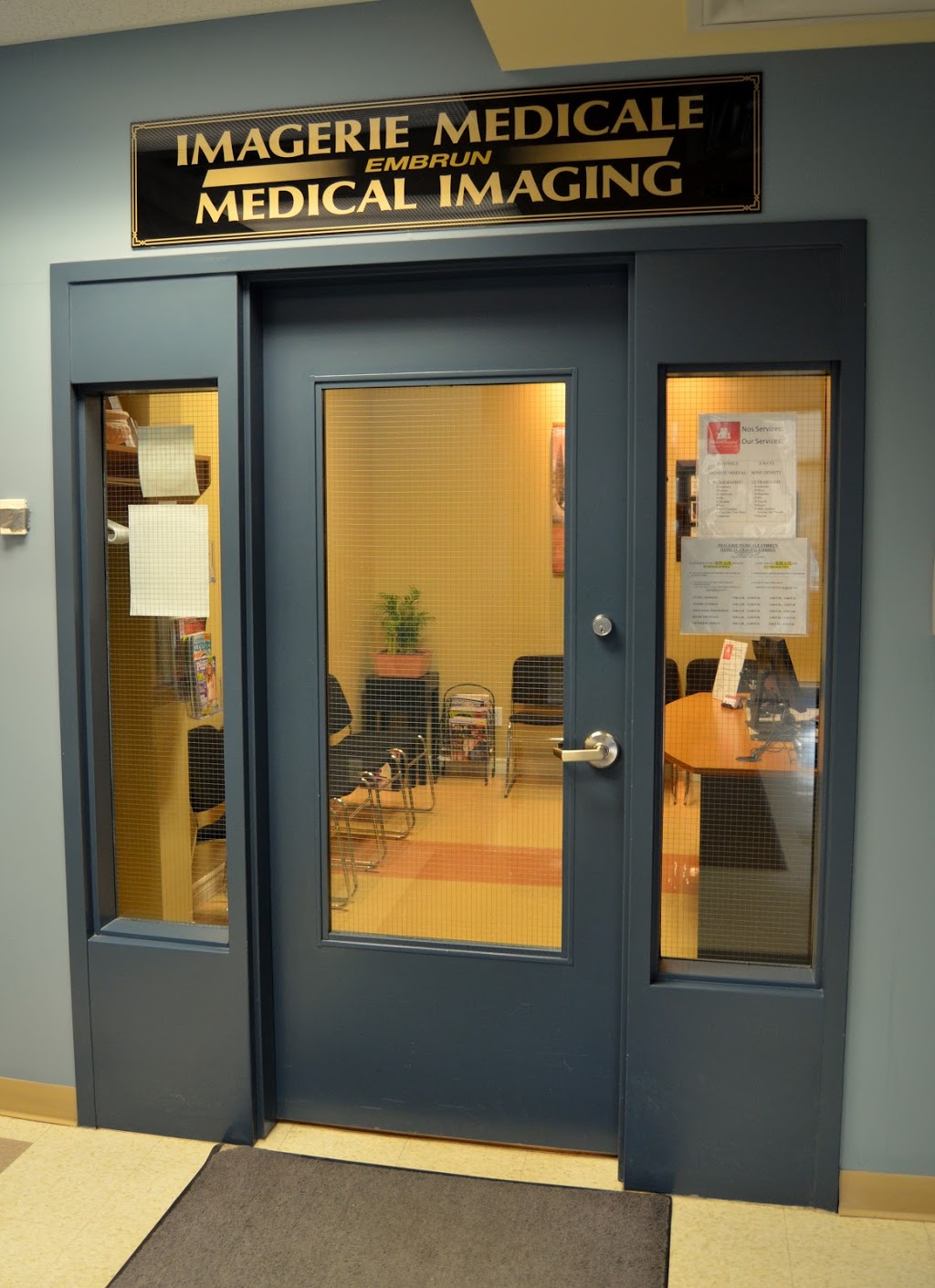 Embrun Medical Imaging | 869 Notre Dame St, Embrun, ON K0A 1W0, Canada | Phone: (613) 443-2095