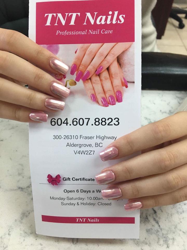 TNT Nails | 26310 Fraser Hwy, Aldergrove, BC V4W 2Z7, Canada | Phone: (604) 607-8823