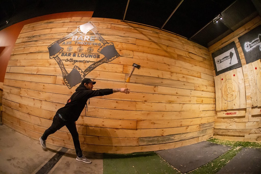 Bare Axe Throwing, Bar & Lounge | 20 Balsam St Unit #11, Collingwood, ON L9Y 4H7, Canada | Phone: (705) 443-8807