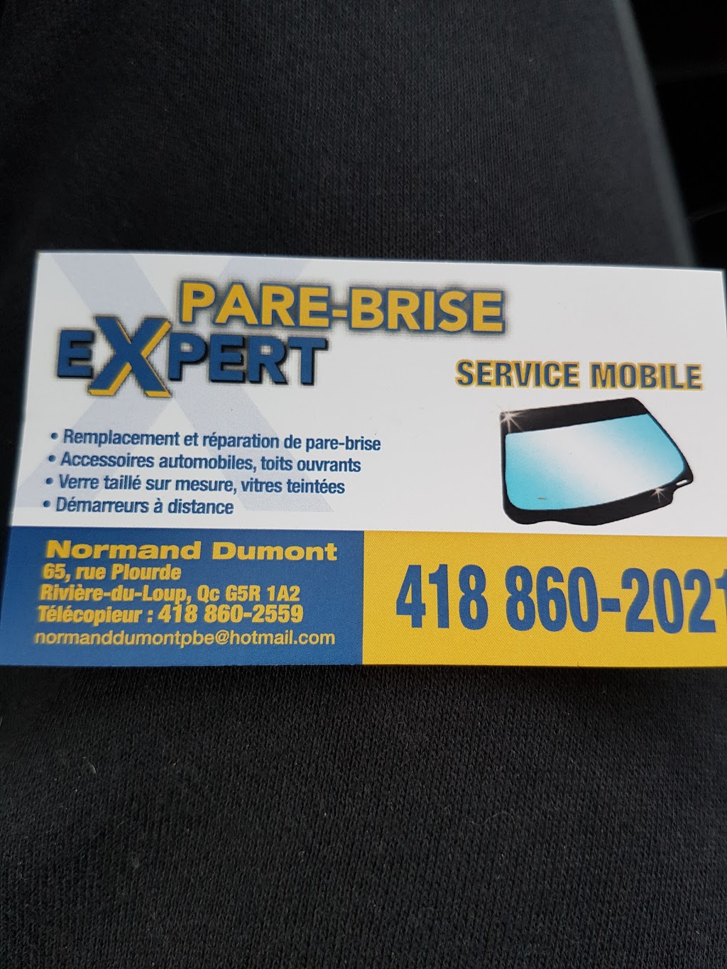 Pare-Brise Expert Service Mobile | 109 Bd Cartier, Rivière-du-Loup, QC G5R 2N3, Canada | Phone: (418) 860-2021